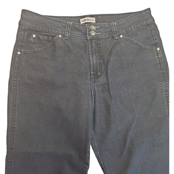 Jones & Co. |  Dark Blue Denim Jeans Capris - Picture 3 of 7